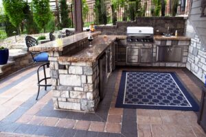 Outdoor living space example when starting a backyard project early